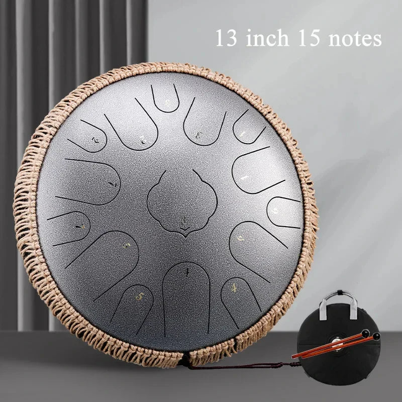 Hluru Glucophone Steel Tongue Drum 12 Inch 13