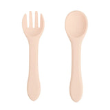 2 PCS Silicone Spoon Fork for Baby Utensils