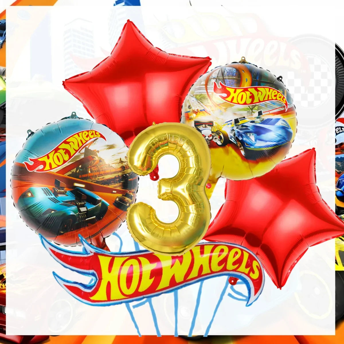 Hot Wheels Birthday Decoration Racing Car Disposable Tableware