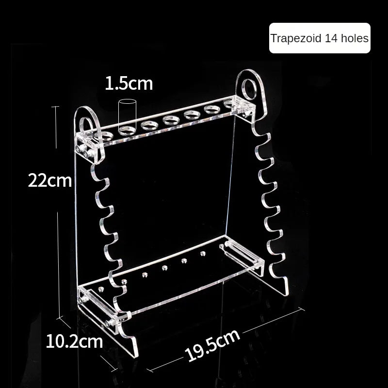 14 Holes 28 Holes Plexiglas Rack Pipette Rotatable