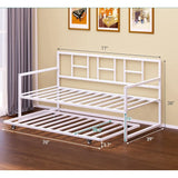 Twin beds with pull-out rests, steel plate supports,