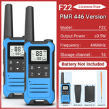 2PCS Baofeng F22 Walkie Talkie Portable Mini Communication
