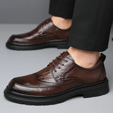 Men Shoes Brands 2023 Spring Oxford Business Leather Soft Casual Breathable Men's Loafers Flats Slip-on Driving Shoe Sport Male