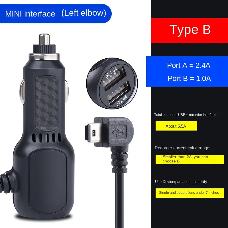 12v To 5v GPS Tracker Power Cord Plug