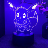 Pokemon Pikachu Charizard Anime Figures 3D Led Night