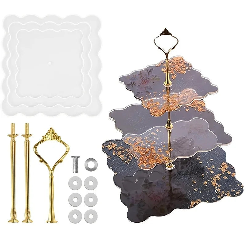 Thick Cake Stand Molds for Resin Epoxy Resin