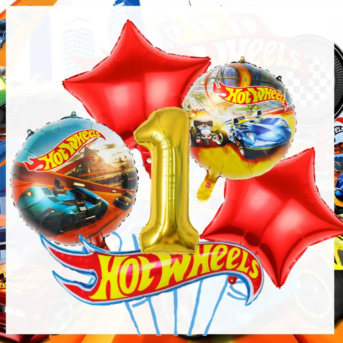 Hot Wheels Birthday Decoration Racing Car Disposable Tableware