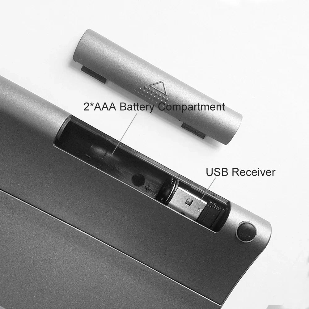 Slim 2.4G Wireless Keyboard with Touchpad Mouse Number