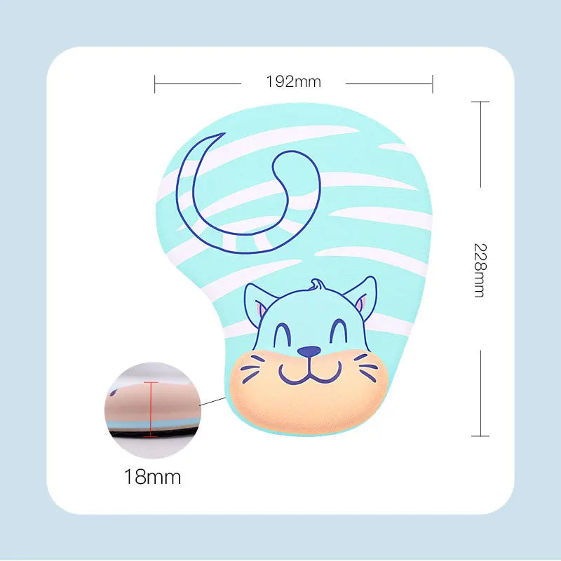 1PC Thicken Anime Mouse Pad with Wrist Support