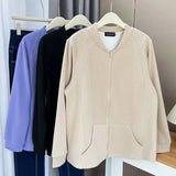 Womens Plus Size Zipper Jacket Autumn Casual Clothing