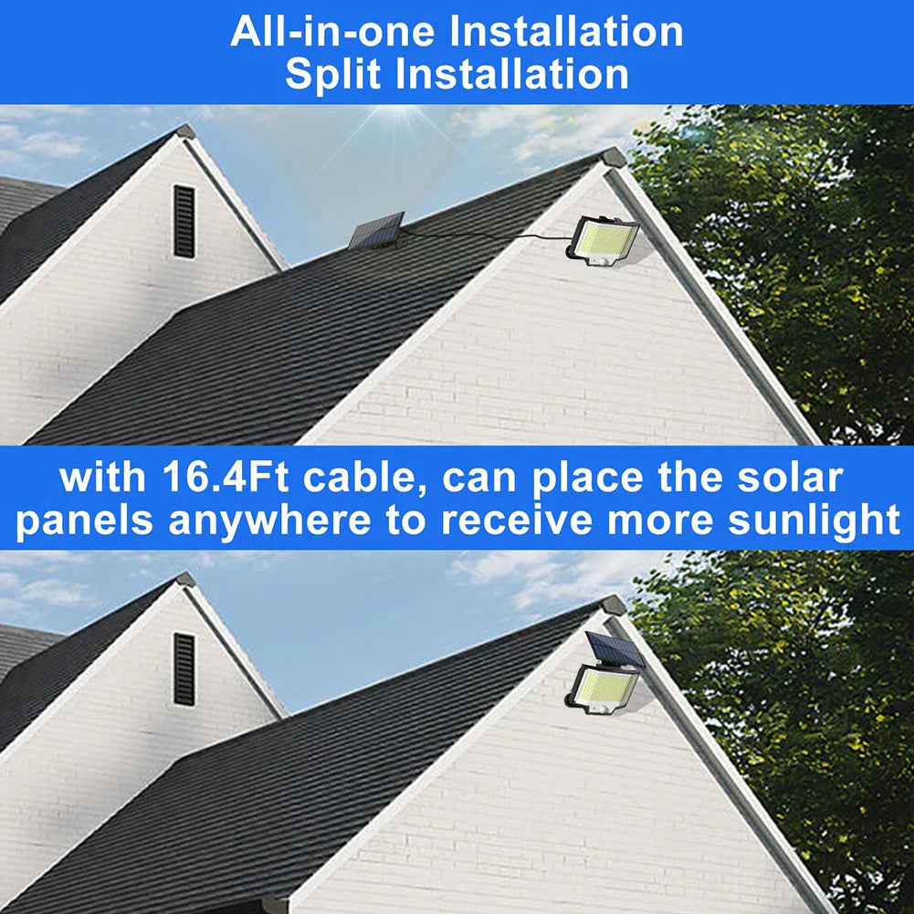 200LED Trifold Porch Lights Fall Prevention Wall Lamp