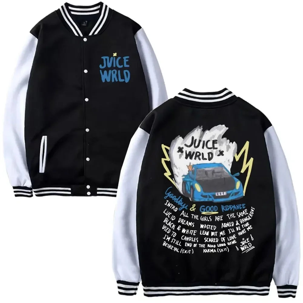 Juice WRLD Print Men Women Hip Hop Jacket