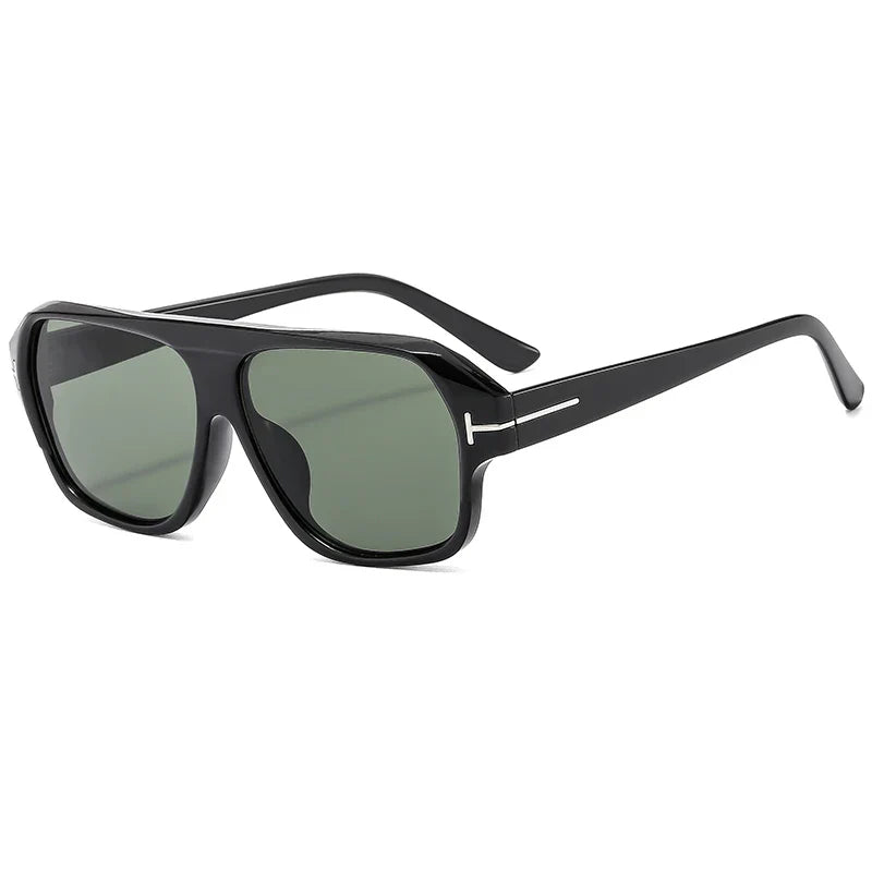 Trend Oversized Square Pilot Sunglasses Women 2024 Gradient