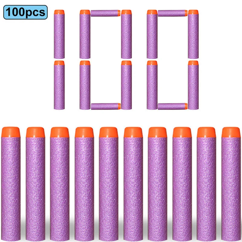 7.2cm 50/100pcs For Nerf Soft Bullets Darts Round