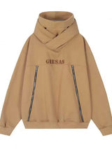 Japanese Streetwear Letter Embroidered Ninja Hoodies For Men