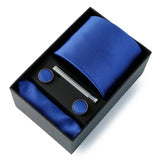 Top Quality Classic Business Ties Hanky Cufflink Clips
