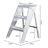 Modern Home Folding Ladder Transparent Acrylic Step Ladders