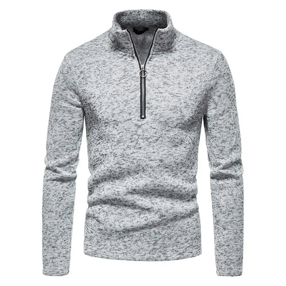 Warm Zipper Sweater Winter Jacket Solid Color High
