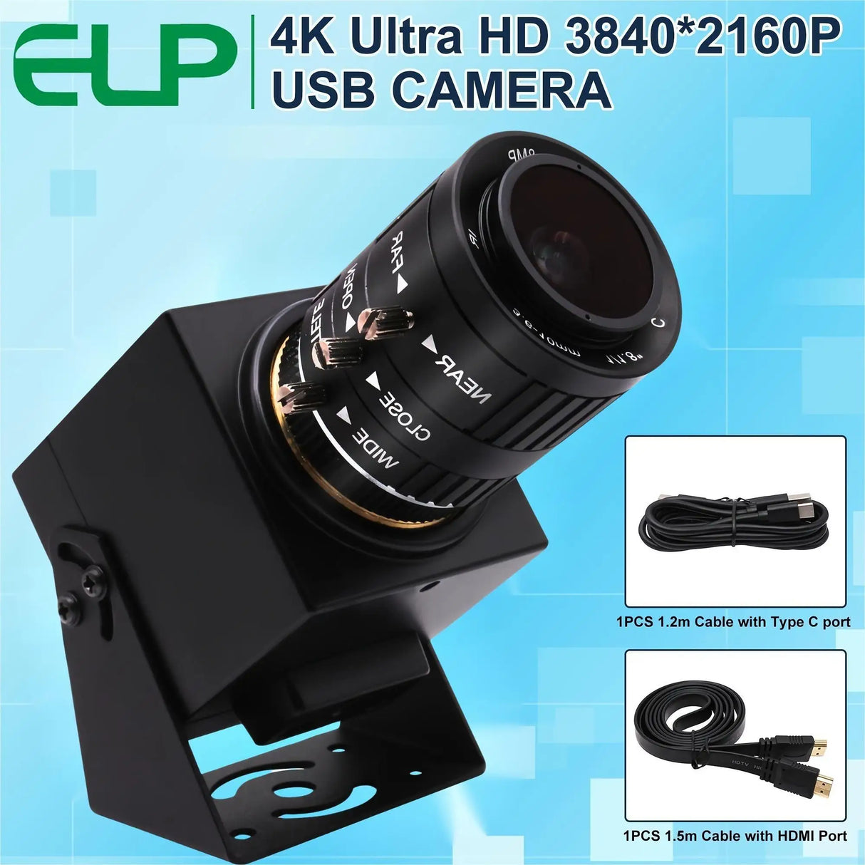 ELP 4K HDMI USB Camera H.264 MJPEG 30fps