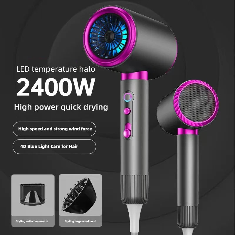 Hot Selling HighSpeed Hair Dryer 2400W HighPower Silent