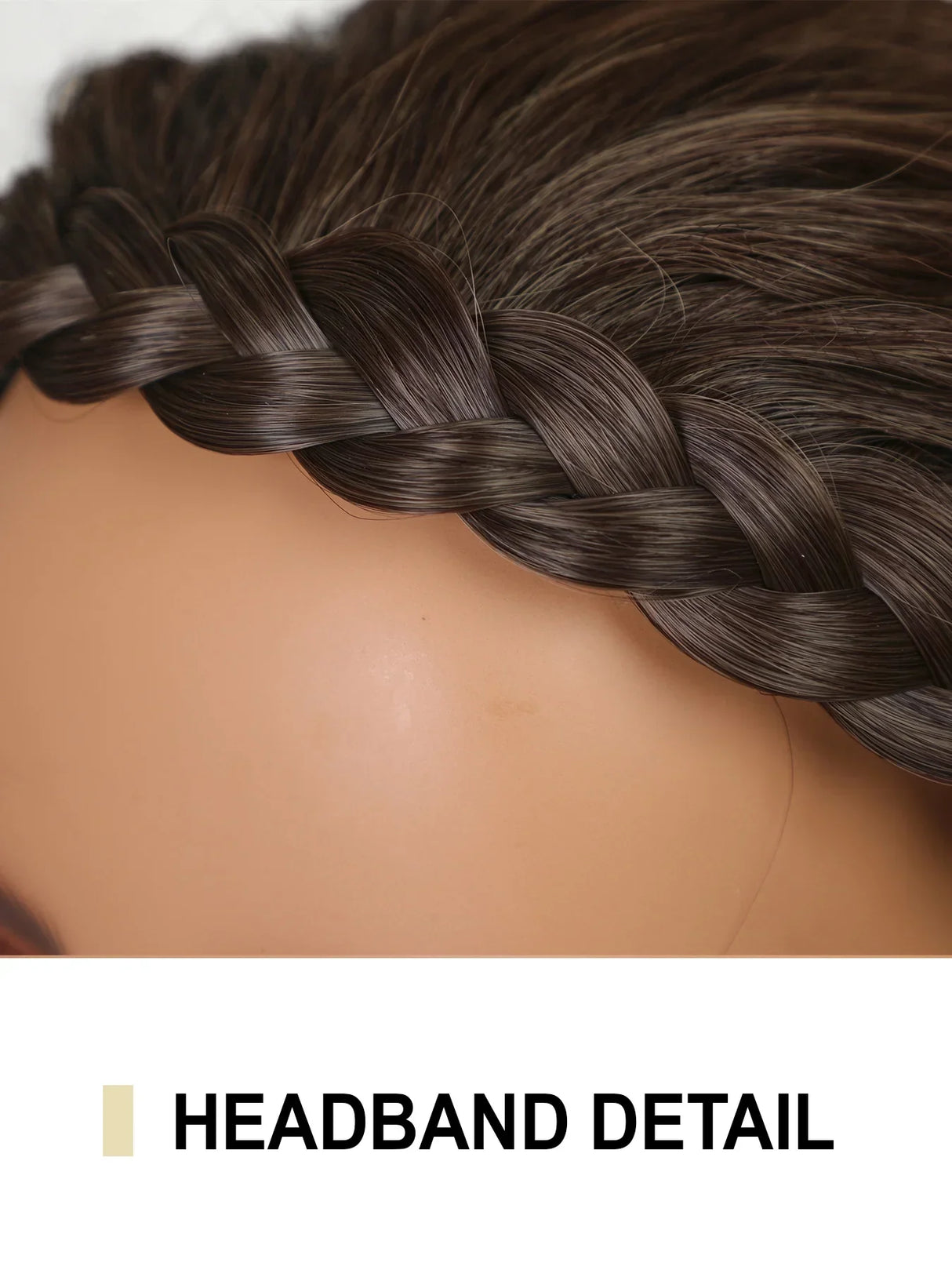 22 Inches Headband Wig Long Wavy Braid Hair