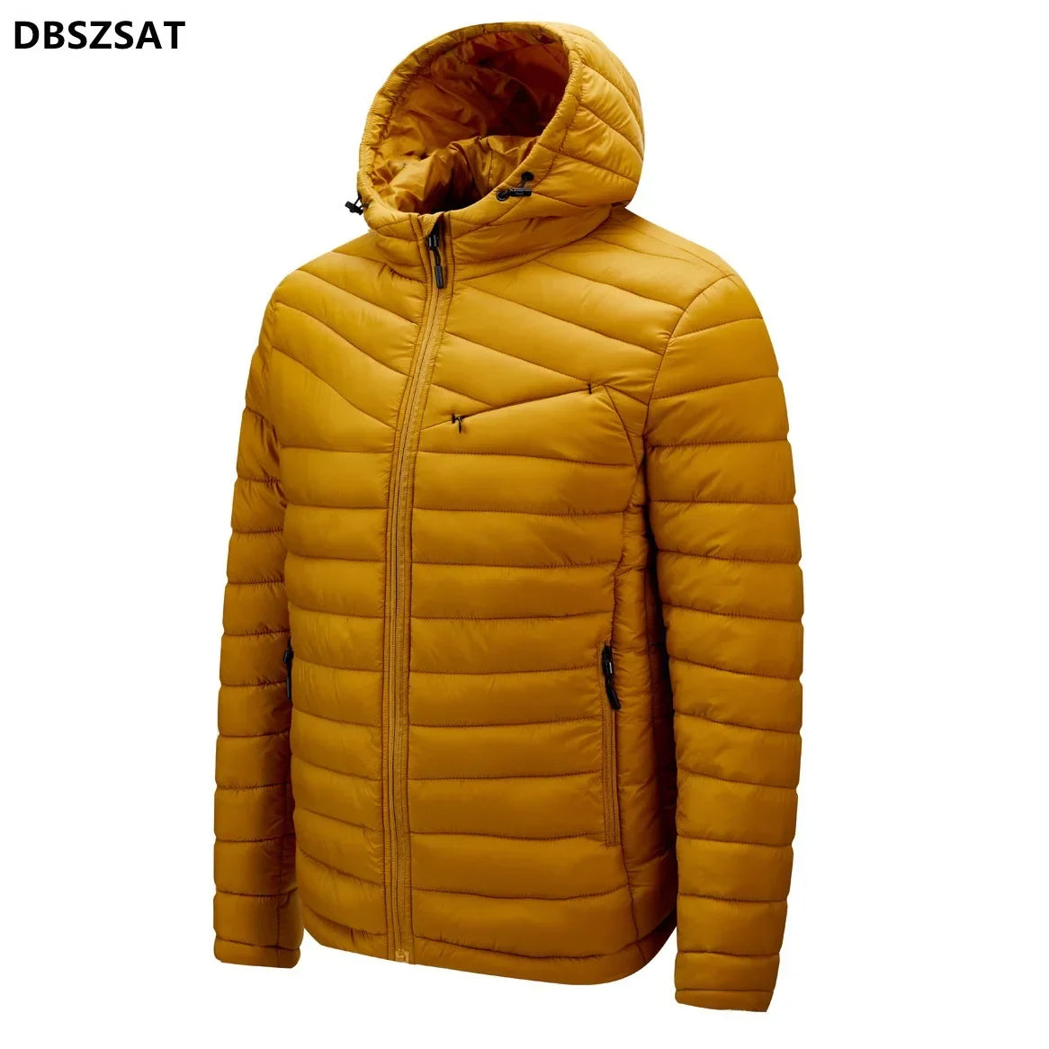 Men's Autumn Jacket Zip Lightweight Windbreaker Hooded Parka