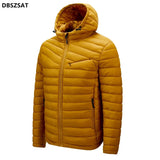Men's Autumn Jacket Zip Lightweight Windbreaker Hooded Parka