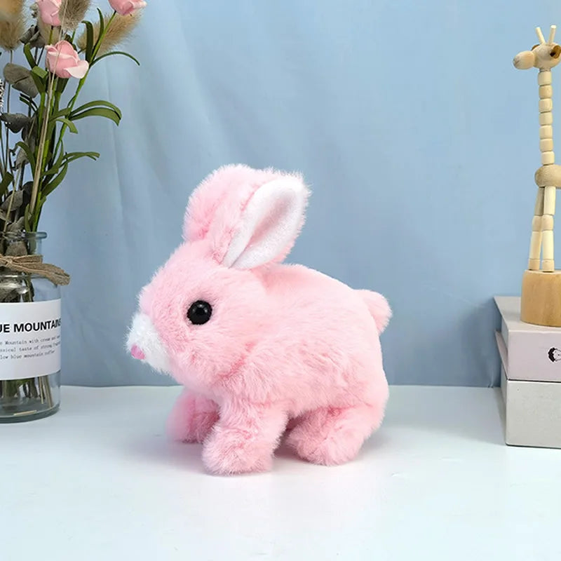 Electronic Plush Rabbit Toy Robot Bunny Walking Jumping