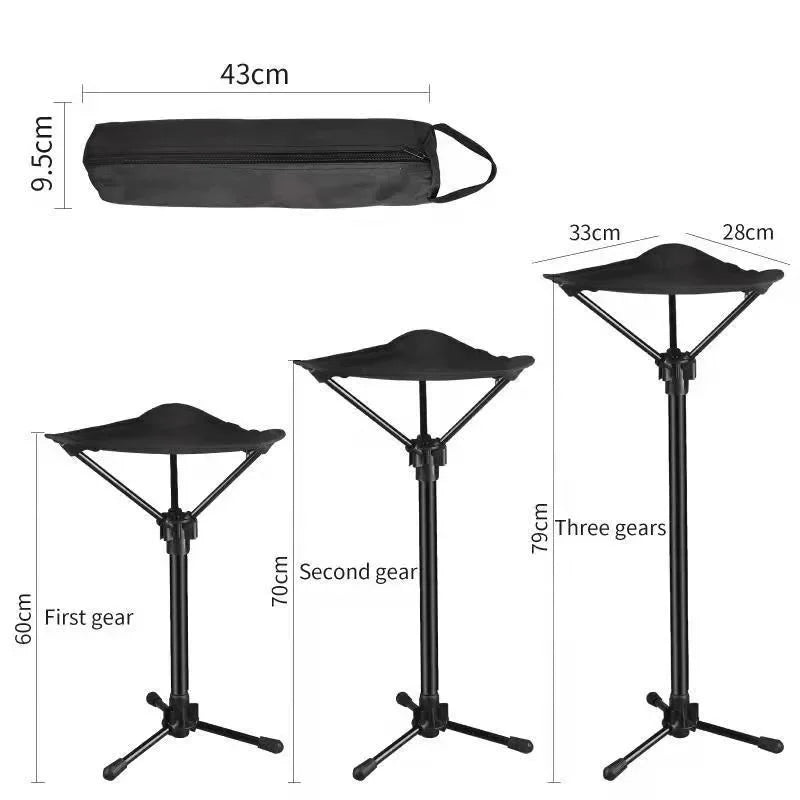 Telescopic Stool One Leg Stool Mini Portable Outdoor