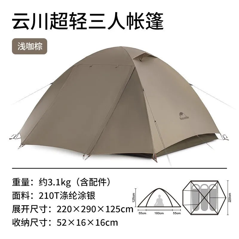 Naturehike 2-3 Persons Ultralight Hiking Tent Outdoor Camping