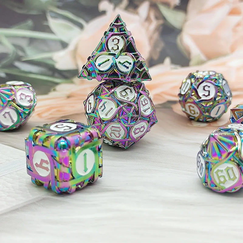 Special Offer Resin Metal Dice Set Sample With