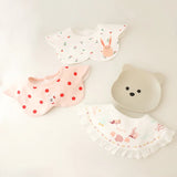 3Pcs Set INS Korean Style Baby Cotton Bibs