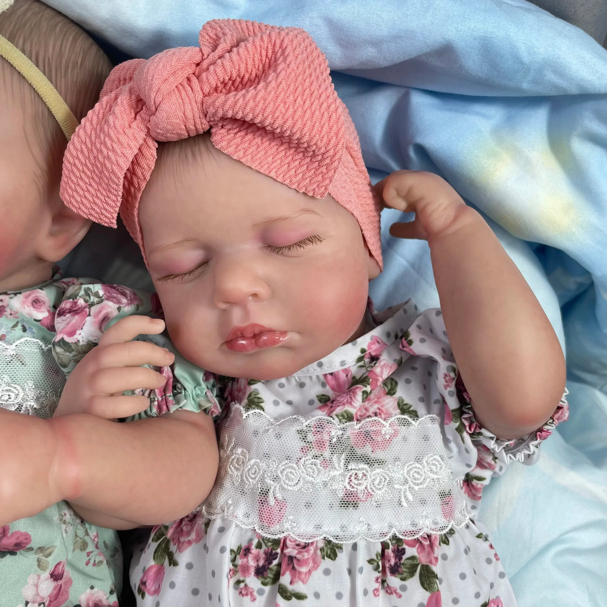50CM Finished Reborn Baby Dolls LouLou Twins Girl