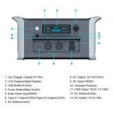 파워뱅크220v 한국형 캠핑용품 보조배터리 Camping Battery 300w 1000w 2000w Portable Power Station Lifepo4 Battery for Home павербанки распродажа