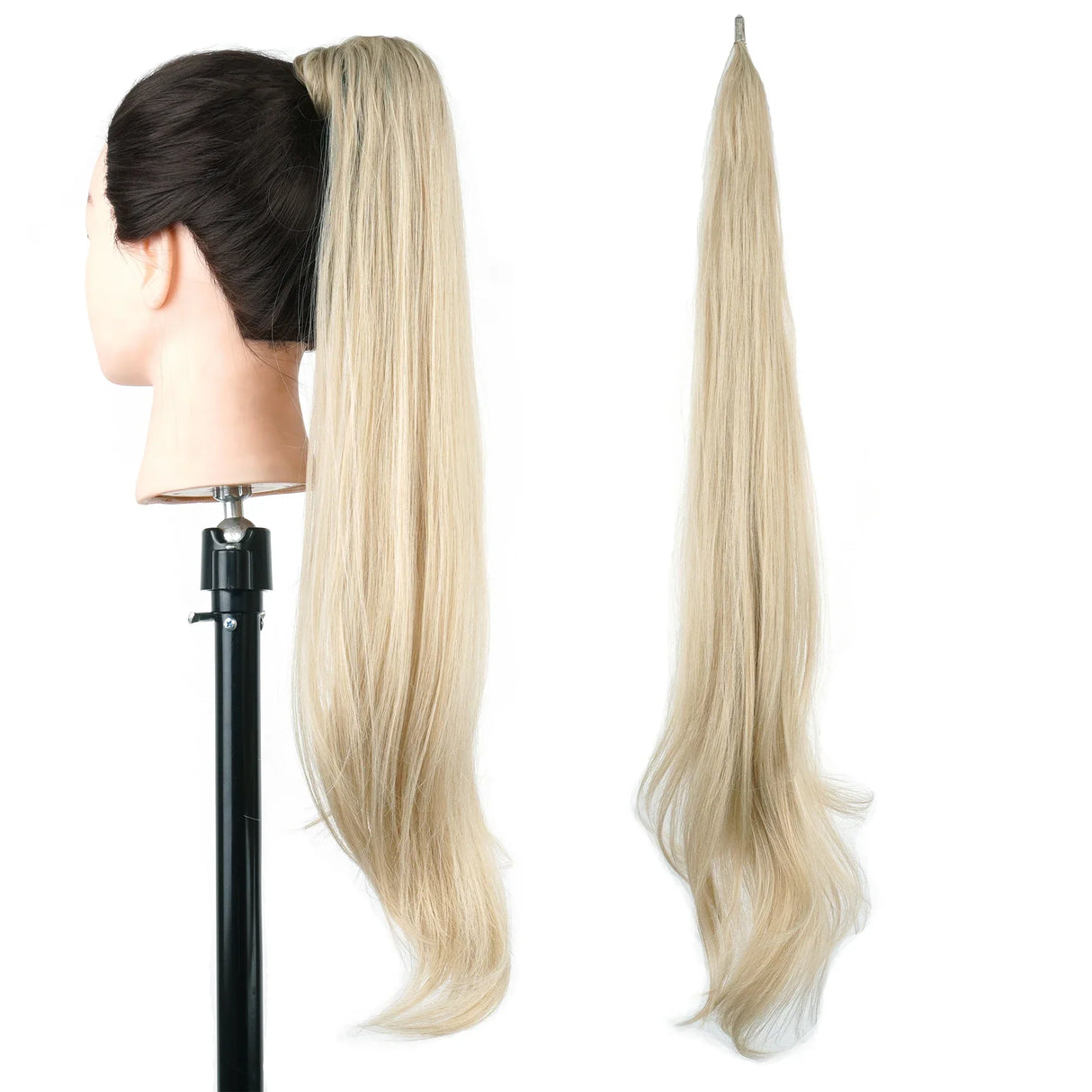 Soowee Long Synthetic Hair Extension Blonde Wrap Pony