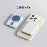 30000mAh Power Bank Magsafe Wireless Fast Charging Thin