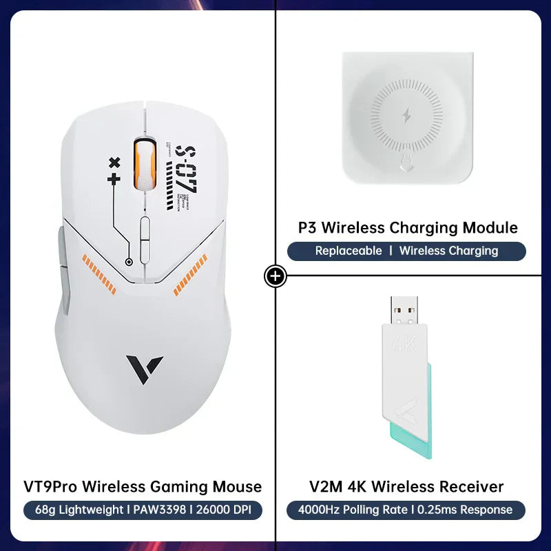 Rapoo VT9PRO Wireless Gaming Mouse Esports Grade 68g