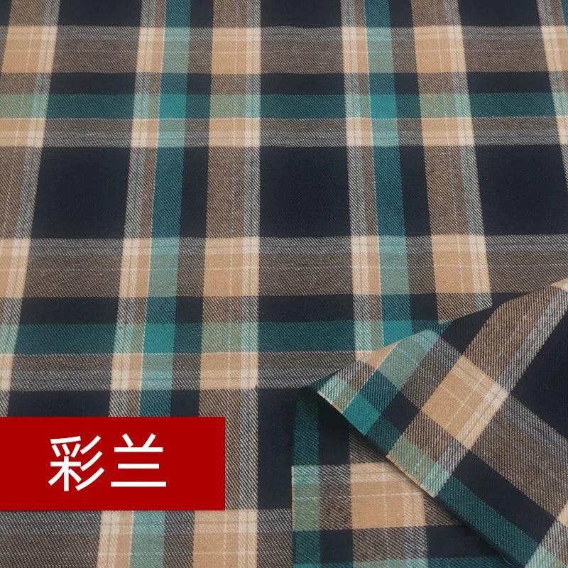 Yarn Dyed Soft Thickening Grinding Wool Plaid Fabric