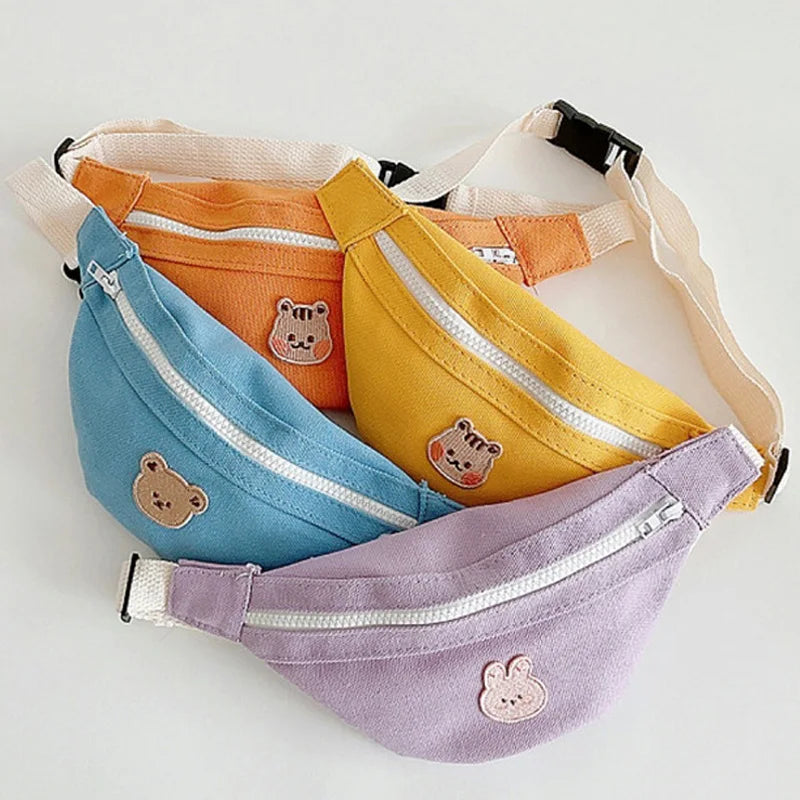 Korean Style Children Diagonal Small Waist Bags Cartoon