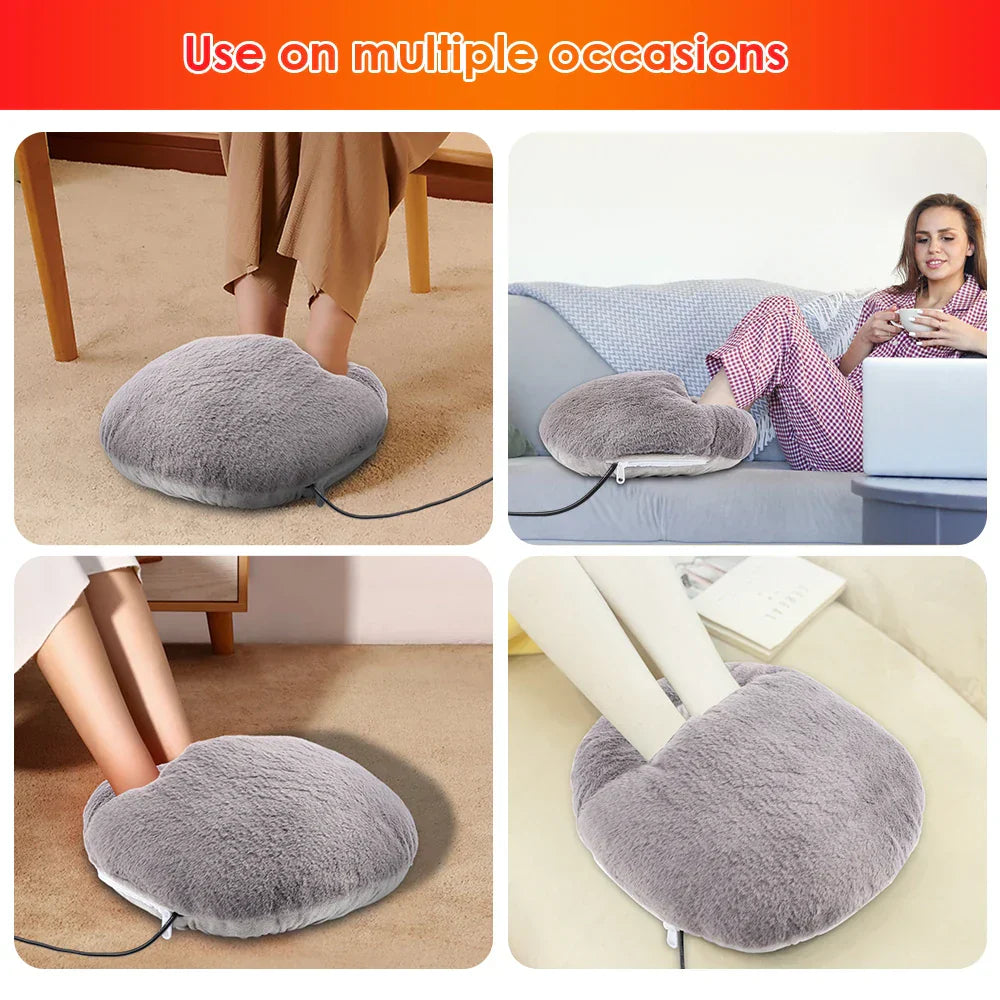 USB Heating Foot Pads Shoes Winter Heated Warming