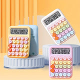 1pc Keyboard Calculator Office 12-digit Mechanical Calculator Cute