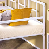 Twin beds with pull-out rests, steel plate supports,