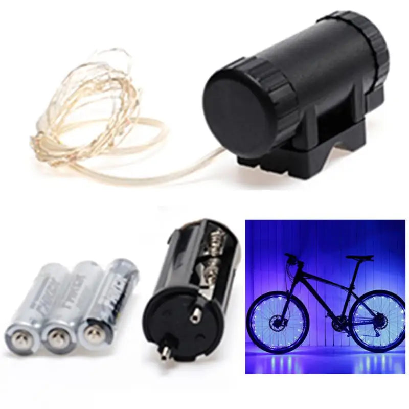 LEDs Light Wheel Rim Spoke Clip Tube Safety