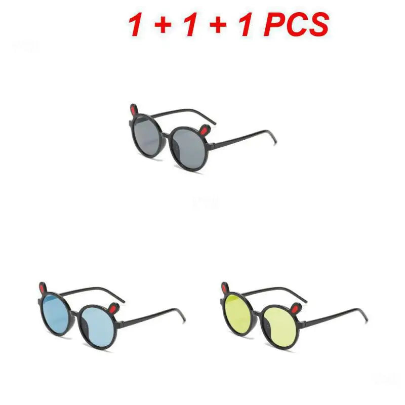 1~4PCS Kids Sunglasses Portable Colorful Fashion Summer Eyewear