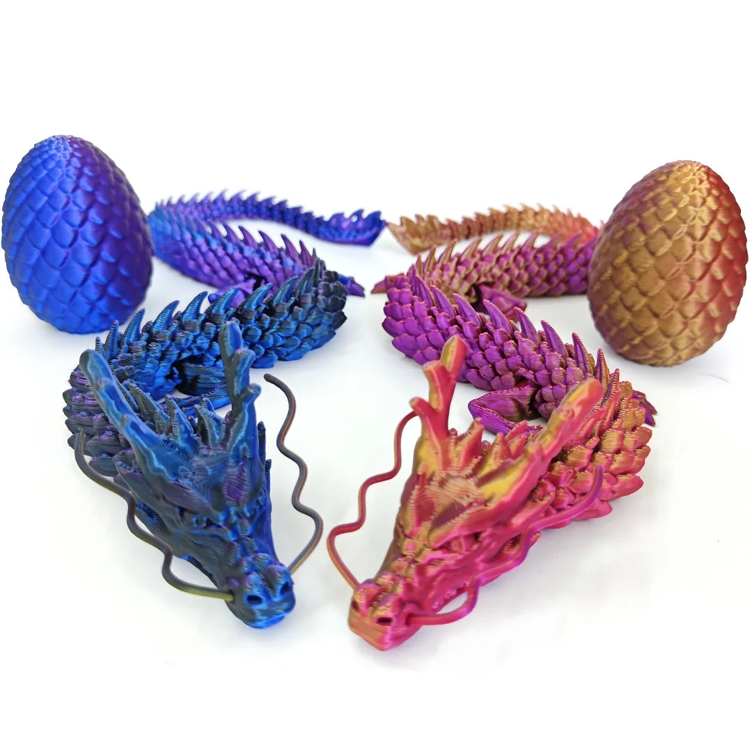 3D Printed Dragon Egg Dragon Gift Set Gemstone