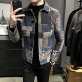 New Hombre Korean Casual Men Stitching Jacket Slim