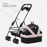 Detachable Pet Trolley 4 Wheel Universal Dog Stroller