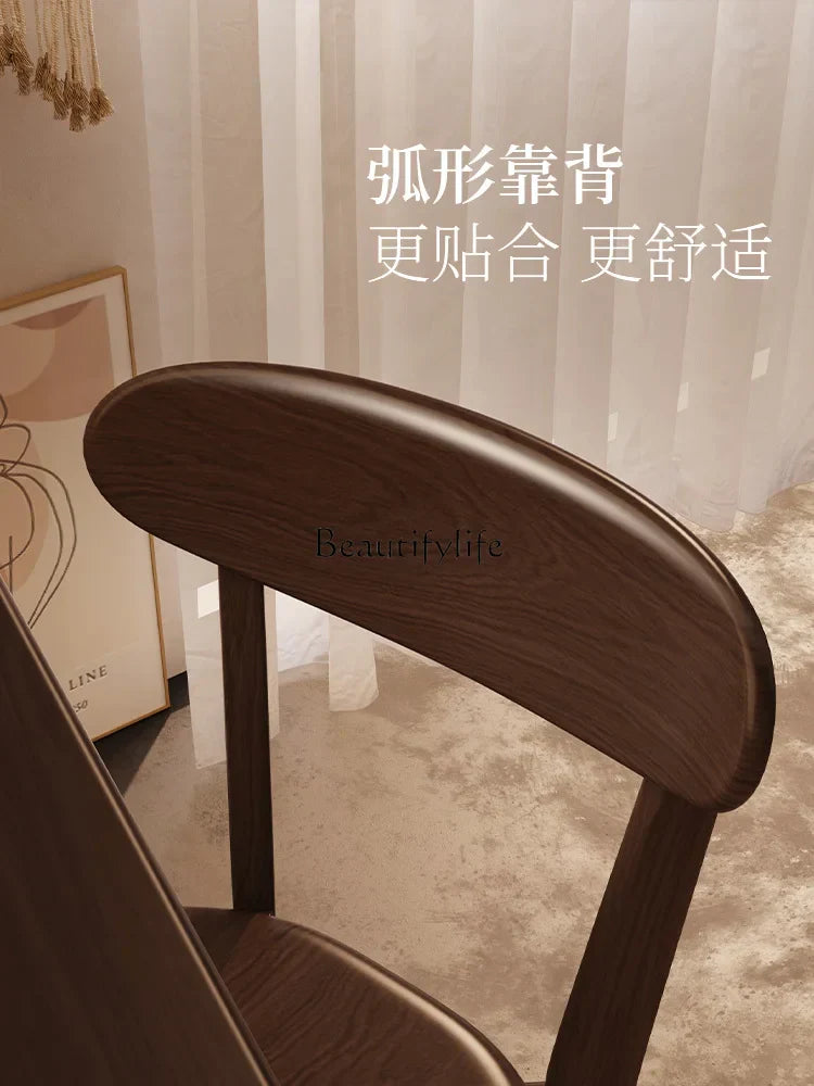 Solid Wood Backrest for Dining Chair Dining Table