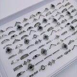 30PcsLot Vintage Rings for Women Gem Snake Spider