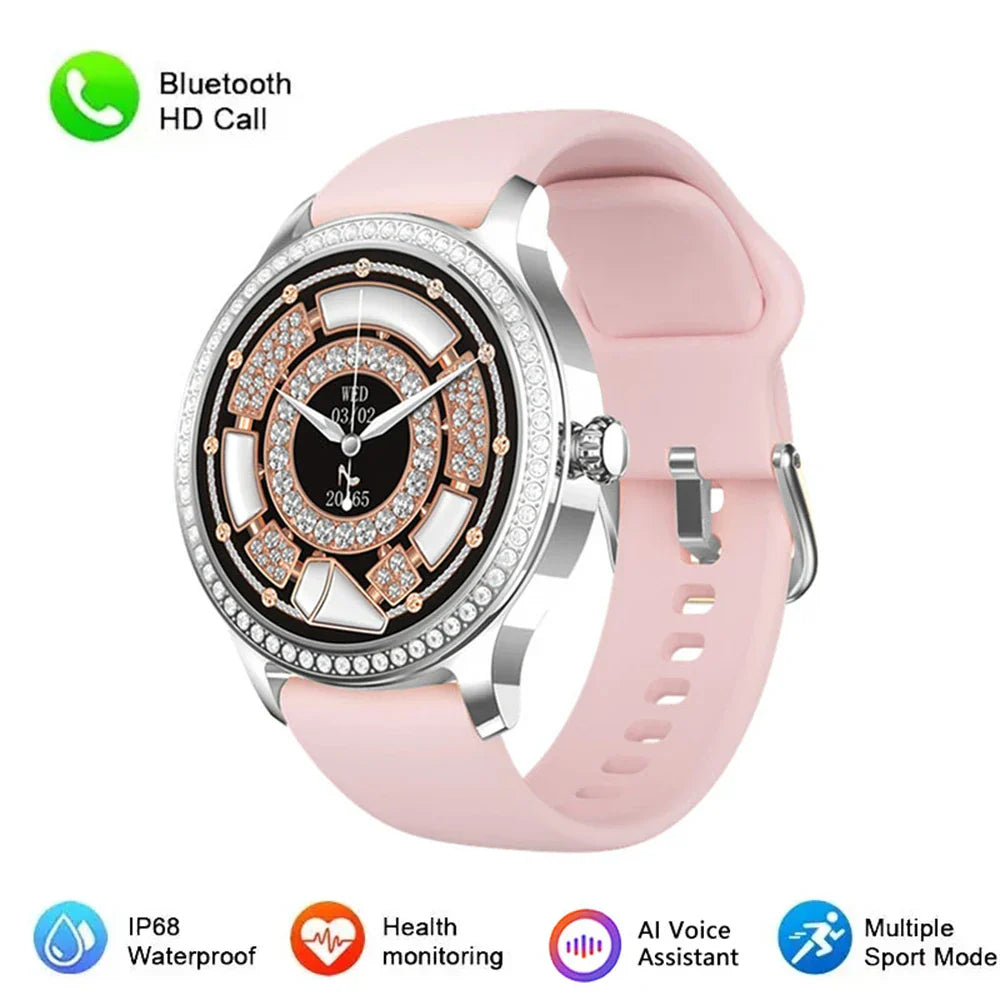 Diamond-studded Smart Watch 2024 For Women Lovely Steel